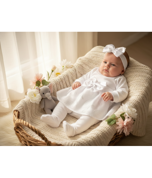 GAJI / 3-dielna súprava na krst - dievčenská