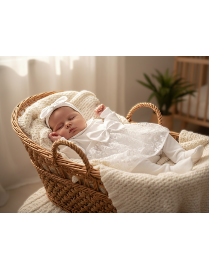 GAJI / 3-dielna súprava na krst - dievčenská