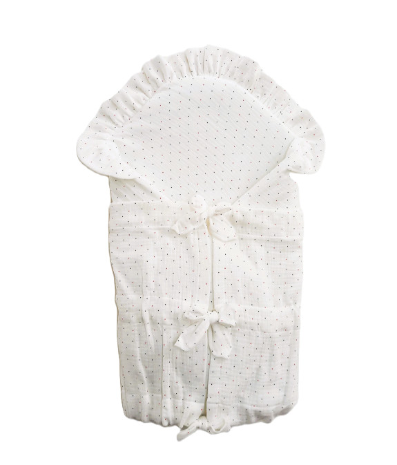 GAJI / Zavinovačka mušelín fodra - biela s bodkou