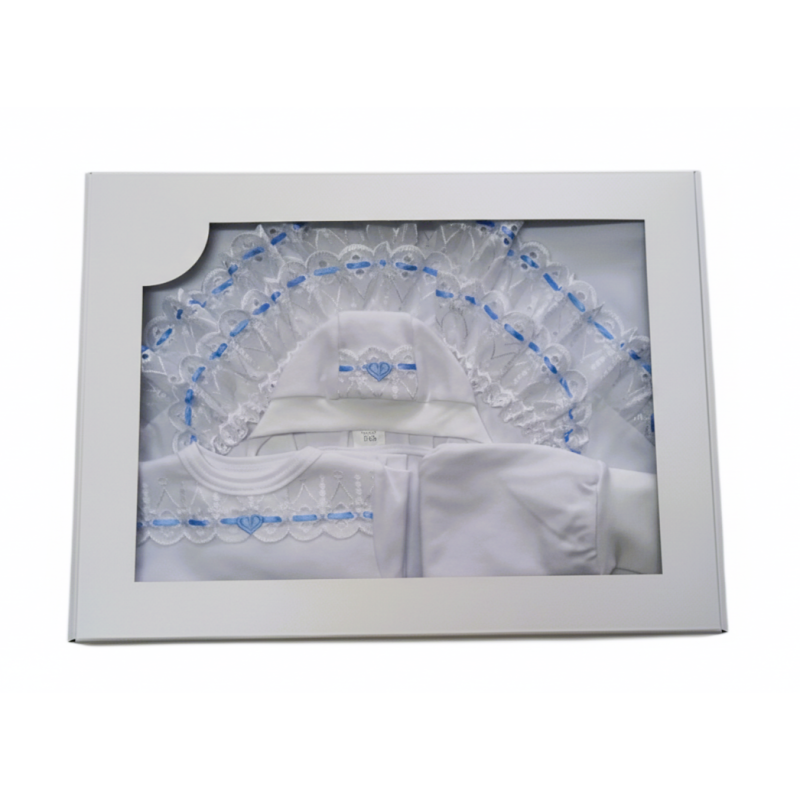 GAJI / Súprava 4-dielna prepletaná chlapec - modrá