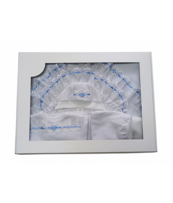 GAJI / Súprava 4-dielna prepletaná chlapec - modrá