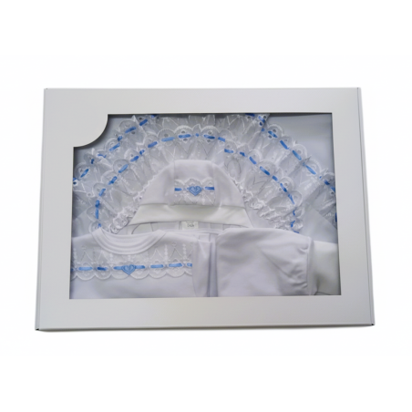 GAJI / Súprava 4-dielna prepletaná chlapec - modrá