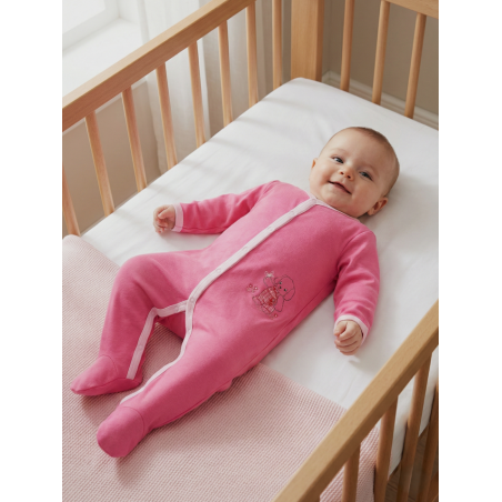 GAJI / Pyžamo overal s nôžkou - ružová