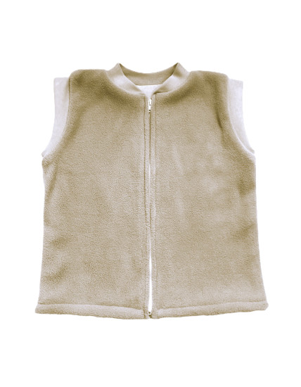 GAJI / Vesta teplá flis - sv.hnedá