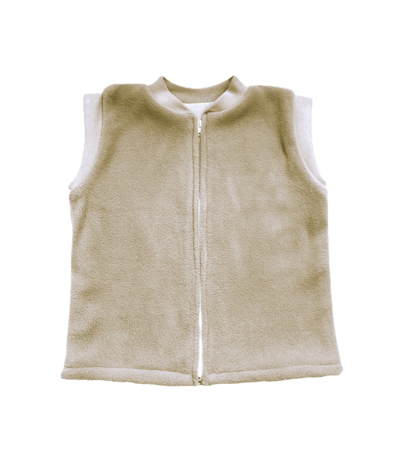 GAJI / Vesta teplá flis - sv.hnedá