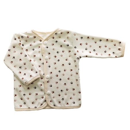 GAJI / Kabátik lemovaný zamat - labka