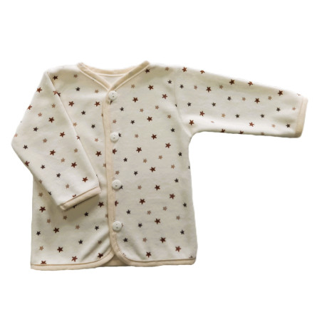 GAJI / Kabátik lemovaný zamat - hviezda
