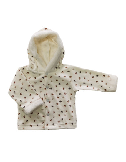 GAJI / Bunda s kapucňou zamat - labka