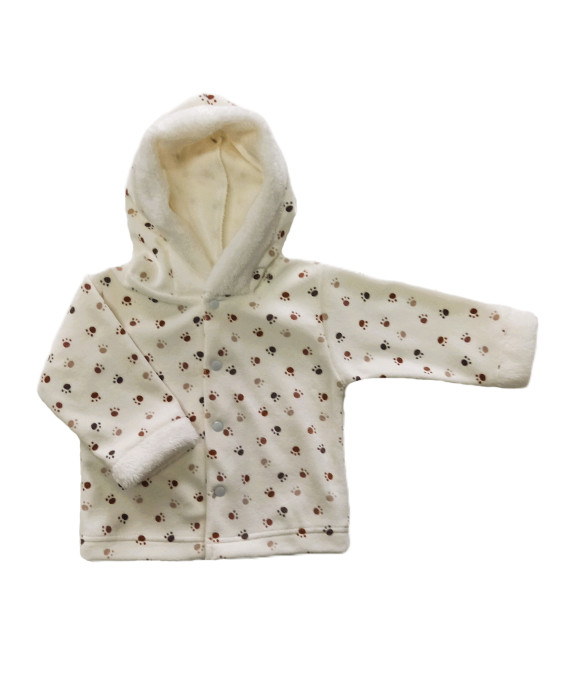 GAJI / Bunda s kapucňou zamat - labka