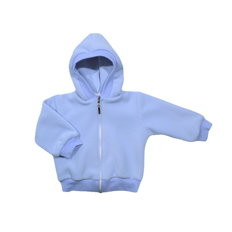 GAJI / Bunda s kapucňou flis - modrá