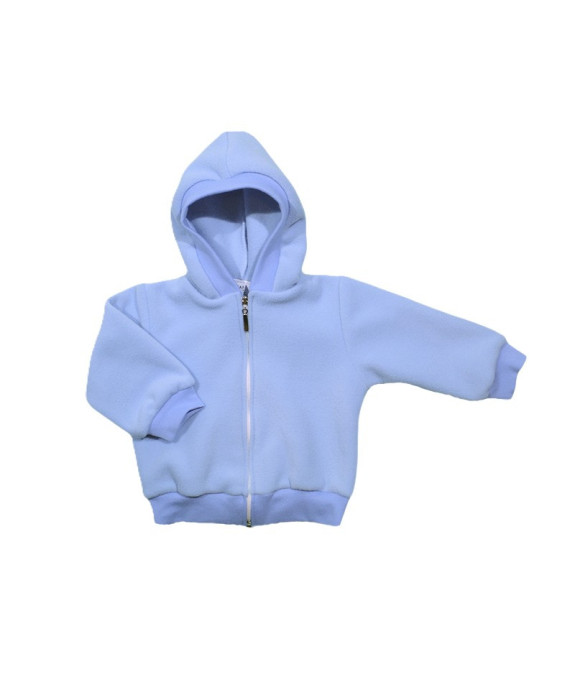 GAJI / Bunda s kapucňou flis - modrá