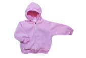 GAJI / Bunda s kapucňou flis - ružová