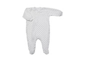 GAJI / Overal s nôžkou minky - biela