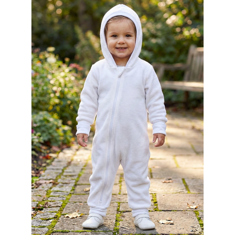 GAJI / Overal rastúci flis - biela