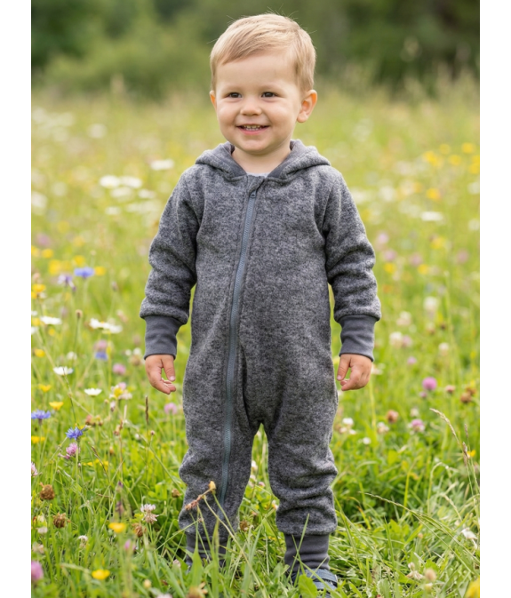 GAJI / Overal rastúci úplet - tm.sivá