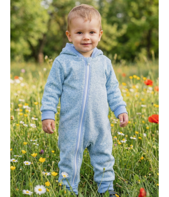 GAJI / Overal rastúci úplet - modrá