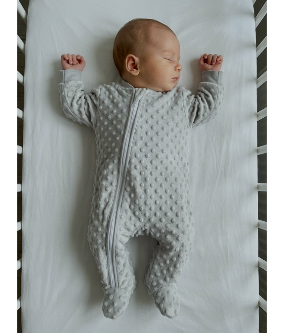 GAJI / Overal s nôžkou minky - sivá