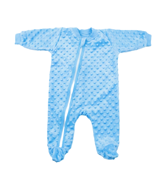 GAJI / Overal s nôžkou minky - modrá