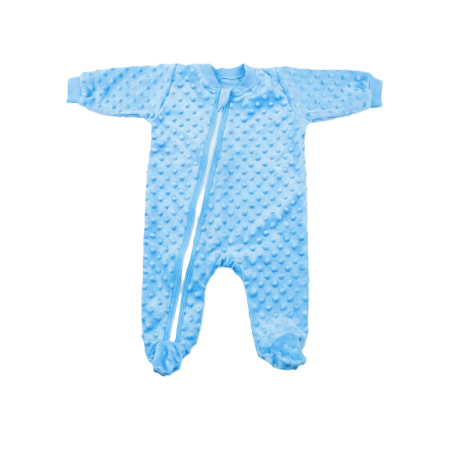 GAJI / Overal s nôžkou minky - modrá