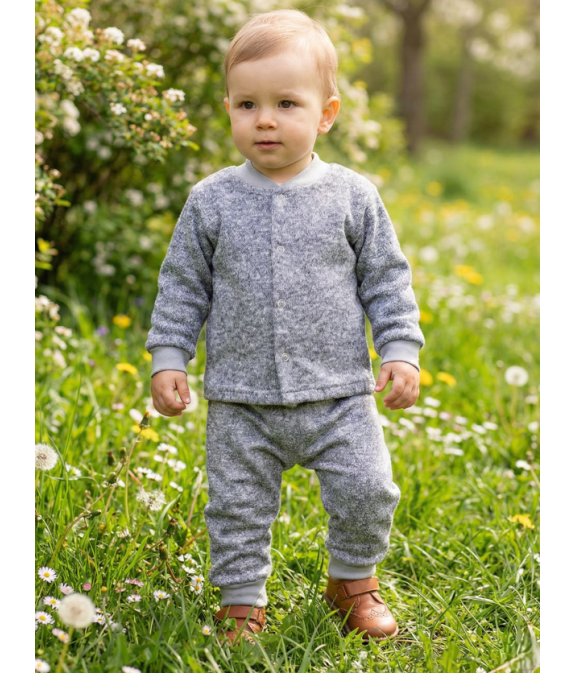 GAJI / Kabátik úplet - sv.sivá