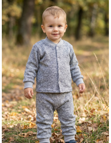 GAJI / Kabátik úplet - sv.sivá