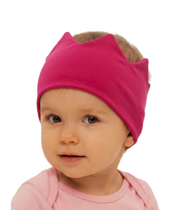 GAJI / Čelenka korunka - cyklámenová