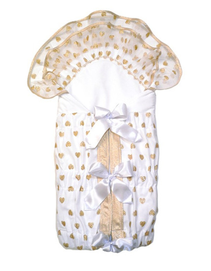 GAJI / Zavinovačka 10cm potlač lemovaná 2xfodra - zlatá