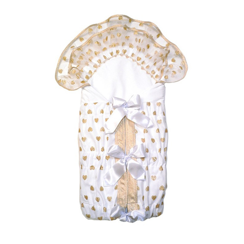 GAJI / Zavinovačka 10cm potlač lemovaná 2xfodra - zlatá