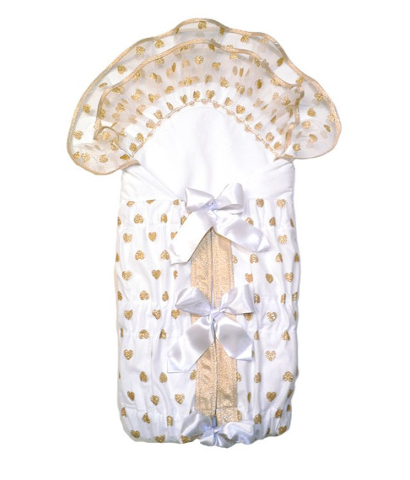 GAJI / Zavinovačka 10cm potlač lemovaná 2xfodra - zlatá