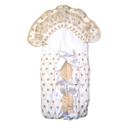 GAJI / Zavinovačka 10cm potlač lemovaná 2xfodra - zlatá