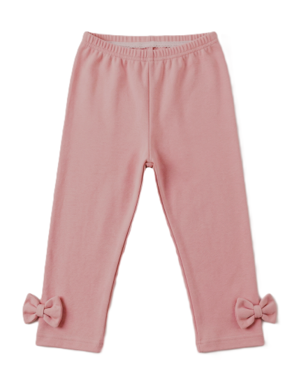 GAJI / Legíny s mašľami - pudrová