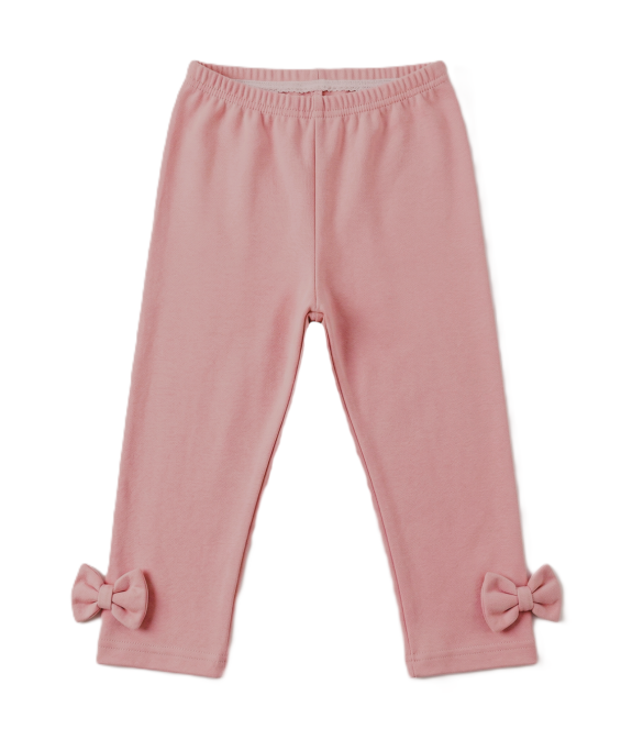 GAJI / Legíny s mašľami - pudrová