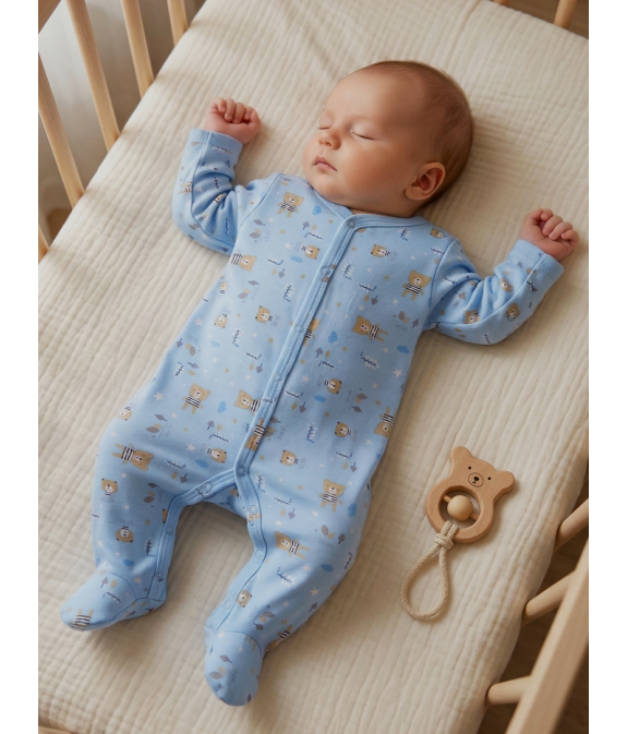 GAJI / Pyžamo overal s nôžkou - vzor9