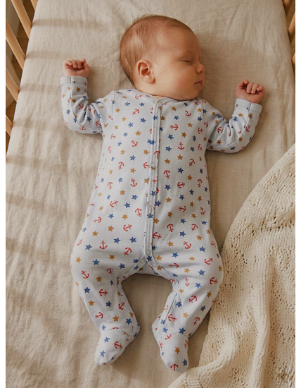 GAJI / Pyžamo overal s nôžkou - vzor10