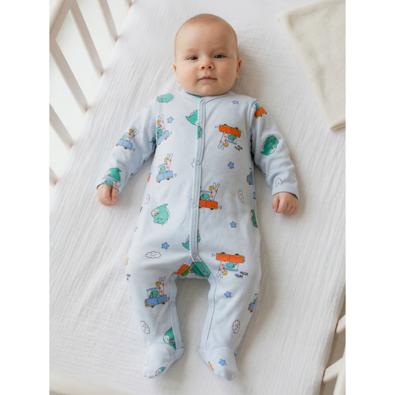 GAJI / Pyžamo overal s nôžkou obojlíc - vzor6