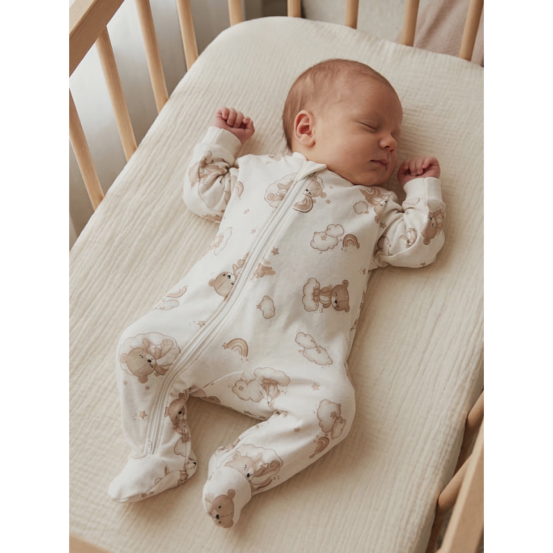 GAJI / Pyžamo overal s nožkou flanel - vzor4