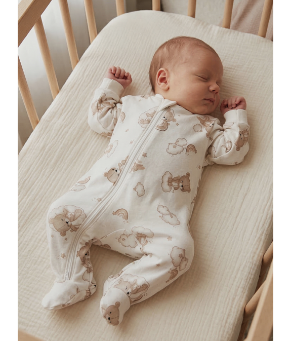 GAJI / Pyžamo overal s nožkou flanel - vzor4