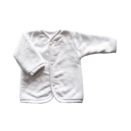 GAJI / Kabátik lemovaný futrovaný wellsoft - biela