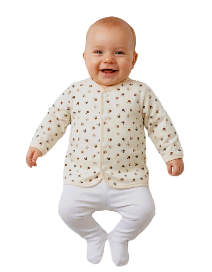 GAJI / Kabátik lemovaný zamat - labka