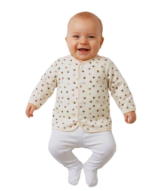 GAJI / Kabátik lemovaný zamat - labka