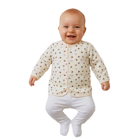 GAJI / Kabátik lemovaný zamat - labka