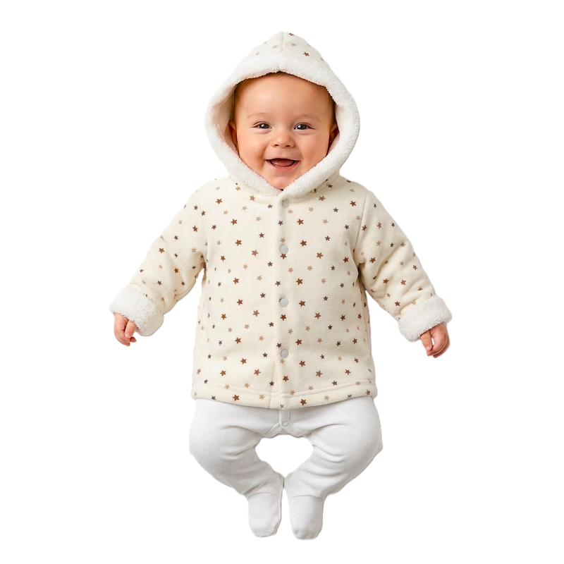 GAJI / Bunda s kapucňou zamat - hviezda