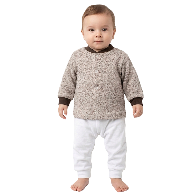 GAJI / Kabátik úplet - bežovohnedá