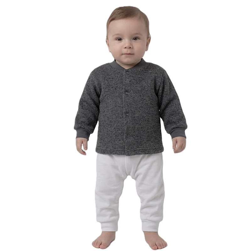 GAJI / Kabátik úplet - tm.sivá