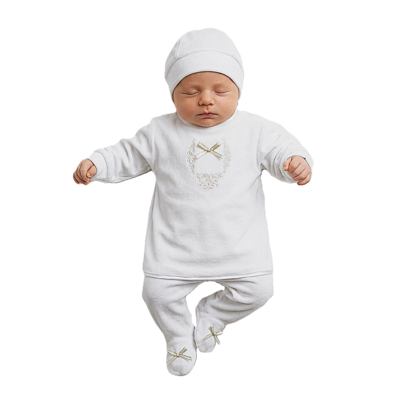 GAJI / Súprava 3-dielna zamat chlapec - zlatá