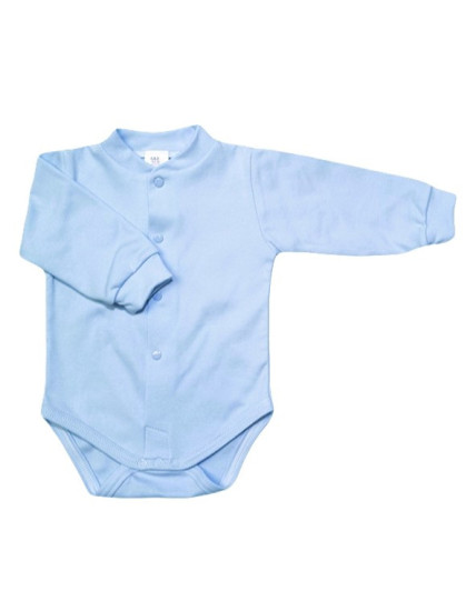 GAJI / Body dlhý rukáv predné zapínanie obojlíc - sv.modrá