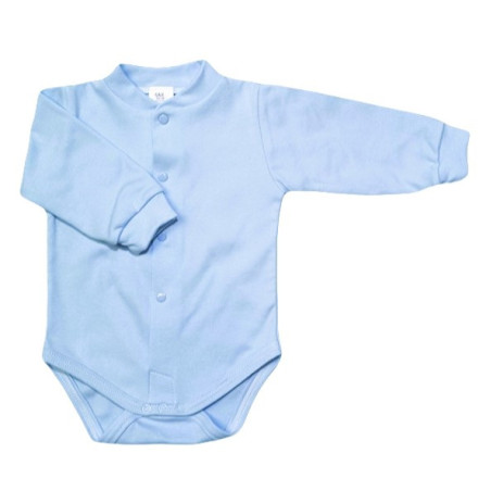 GAJI / Body dlhý rukáv predné zapínanie obojlíc - sv.modrá