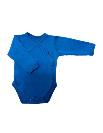 GAJI / Body s dlhým rukávom otvorené - modrá