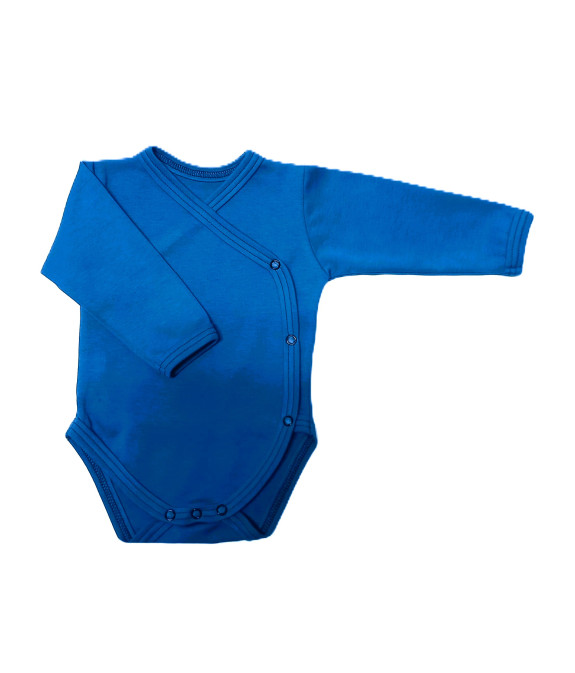 GAJI / Body s dlhým rukávom otvorené - modrá