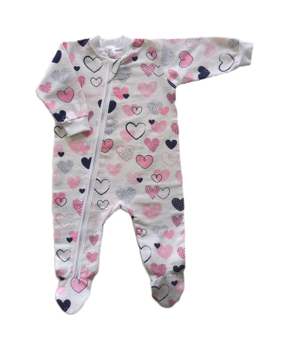 GAJI / Pyžamo overal s nôžkou flanel - vzor6